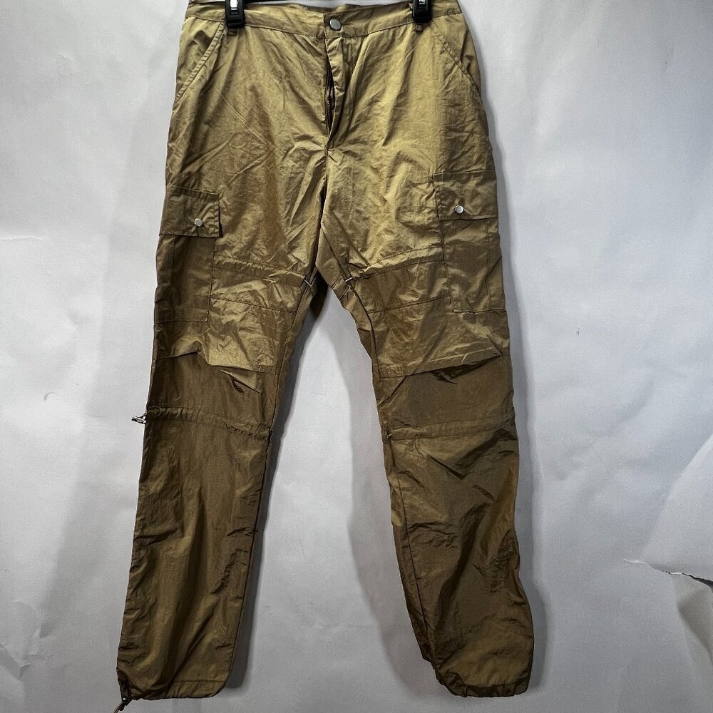 Cargo Pants Tan Nylon Cinch Ankle Women's Size 30